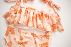 Retro Butterfly Cut-out Swimsuit